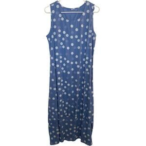 Medium Powder Blue White Polka Dot Amazon Dress​